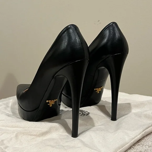 Prada Leather Platform Pumps / Heels - Picture 3 of 6